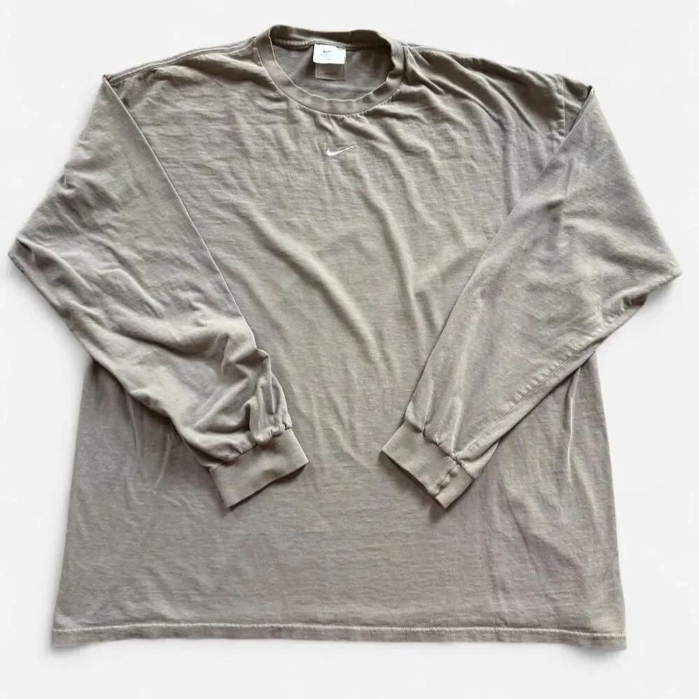Vintage 90s Nike Center Swoosh Travis Scott Olive Green XL